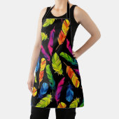 Abstract colorful feather explosion schort (Insitu)