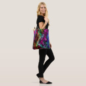 Abstract Colorful Fur Background-24605 Tote Bag (Op model)