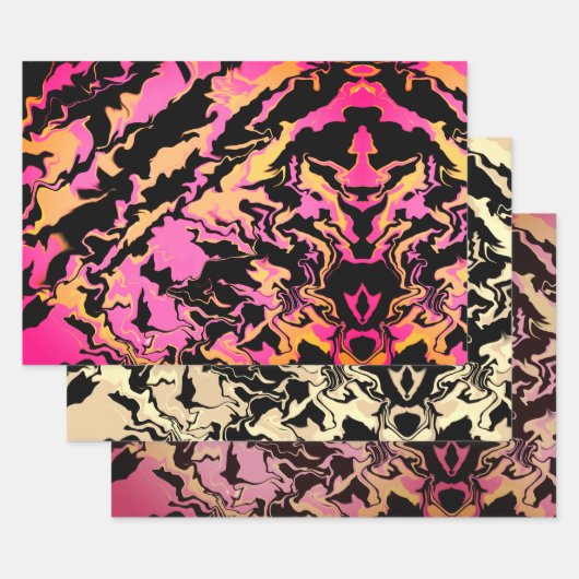 Abstract colorful Merge Inpakpapier Vel (Set)