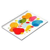 Abstract Colorful Organic Shapes Botanical Collage Notitieboek (Linkerzijde)