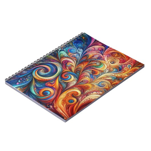 Abstract Colorful Pattern Notitieboek (Linkerzijde)