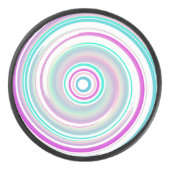 Abstract Colorful Swirl Hockey Puck (Voorkant)