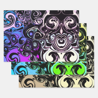 Abstract colorful swirls  inpakpapier vel