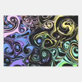Abstract colorful swirls  inpakpapier vel (Voorkant)