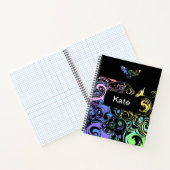 Abstract colorful swirls  notitieboek (Binnen)