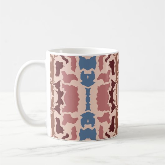 Abstract colors mug  koffiemok (Links)