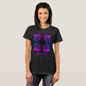 Abstract Colors Rose Fantasy Flower T-shirt (Voorkant volledig)