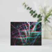 Abstract colourful light streaks briefkaart (Staand voorkant)