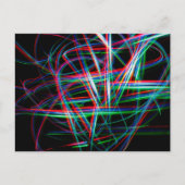 Abstract colourful light streaks briefkaart (Voorkant)