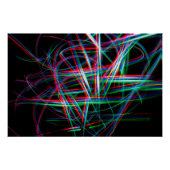 Abstract colourful light streaks perfect poster (Voorkant)