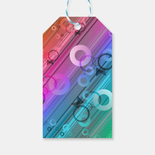 Abstract Composition Cadeaulabel (Achterkant)