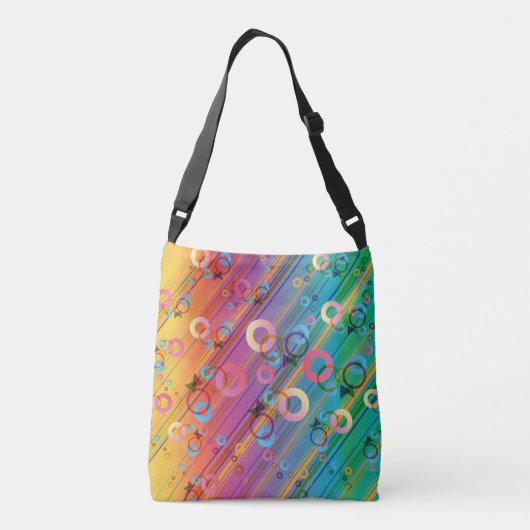 Abstract Composition Crossbody Tas (Achterkant)