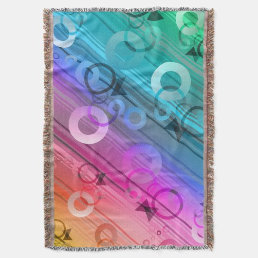 Abstract Composition Deken (Voorkant Verticaal)