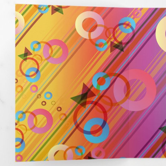 Abstract Composition Drieluik Wenskaart (Binnenzijde eerst)