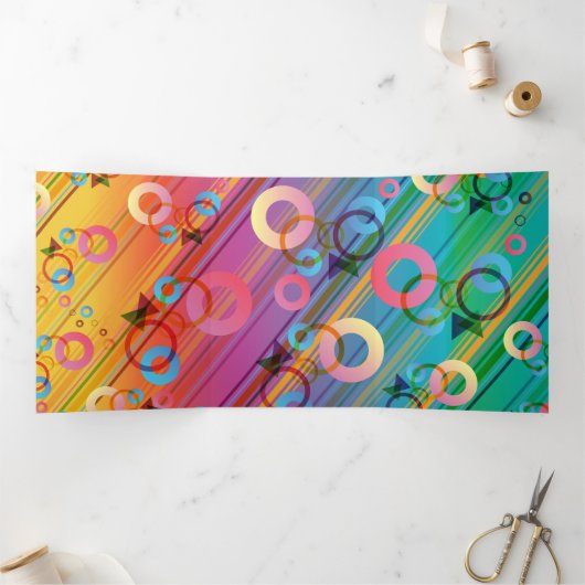 Abstract Composition Drieluik Wenskaart (Binnen)