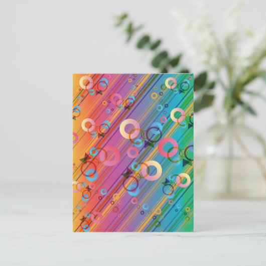 Abstract Composition Feestdagenkaart (Staand voorkant)