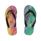 Abstract Composition Kinder Teenslippers (Voetbed)