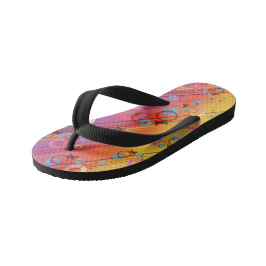 Abstract Composition Kinder Teenslippers (Schuin)