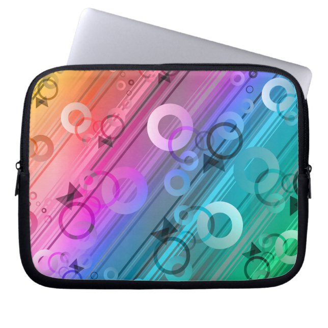 Abstract Composition Laptop Sleeve (Voorkant)