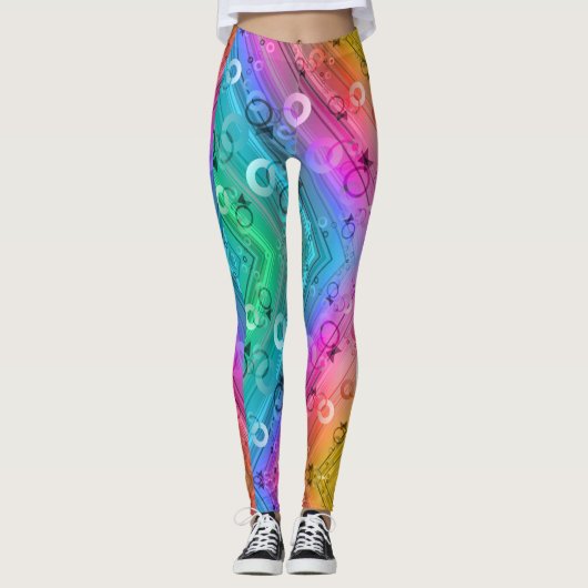 Abstract Composition Leggings (Voorkant)