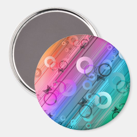 Abstract Composition Magneet (Voorkant / Achterkant)