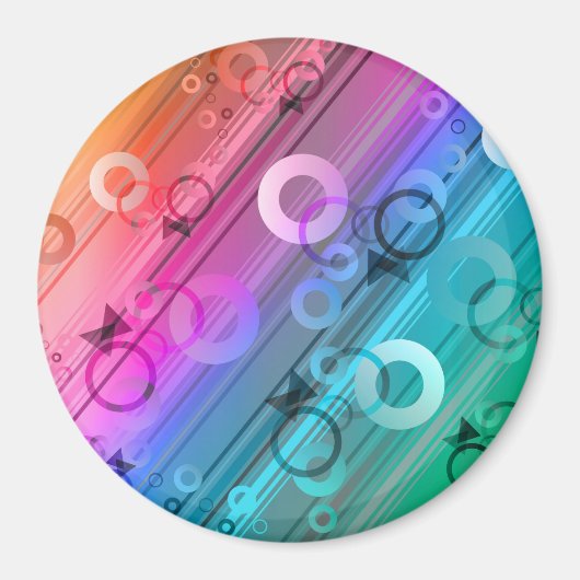 Abstract Composition Magneet (Voorkant)