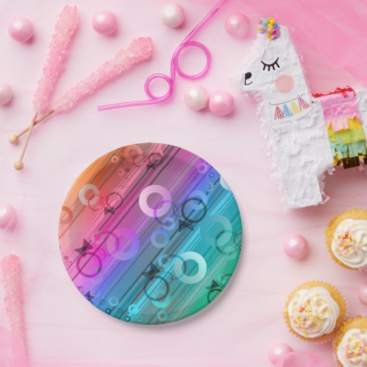 Abstract Composition Papieren Bordje (Feest)