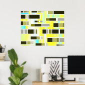 Abstract Composition Poster (Thuiskantoor)