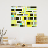 Abstract Composition Poster (Keuken)