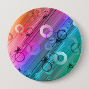 Abstract Composition Ronde Button 4,0 Cm