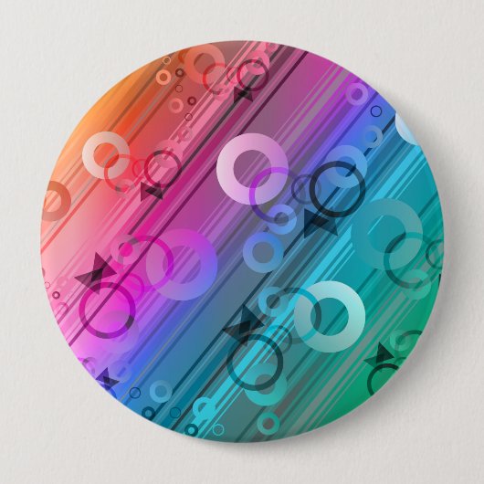 Abstract Composition Ronde Button 4,0 Cm (Voorkant)