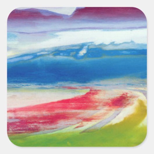 Abstract Composition Vierkante Sticker (Voorkant)