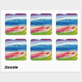Abstract Composition Vierkante Sticker (Vel)
