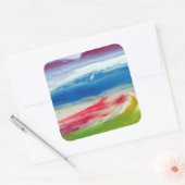 Abstract Composition Vierkante Sticker (Envelop)