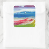 Abstract Composition Vierkante Sticker (Tas)