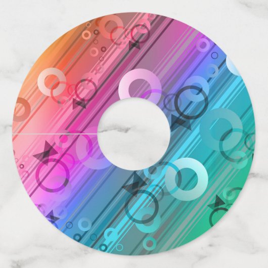 Abstract Composition Wijnglaslabel (Voorkant)