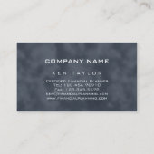 Abstract Computer Financial Visitekaartje Grey (Achterkant)