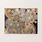 Abstract Concentric Circles Patroon Legpuzzel (Horizontaal)