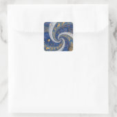 Abstract conceptueel over mystiek, astrologie, bab vierkante sticker (Tas)