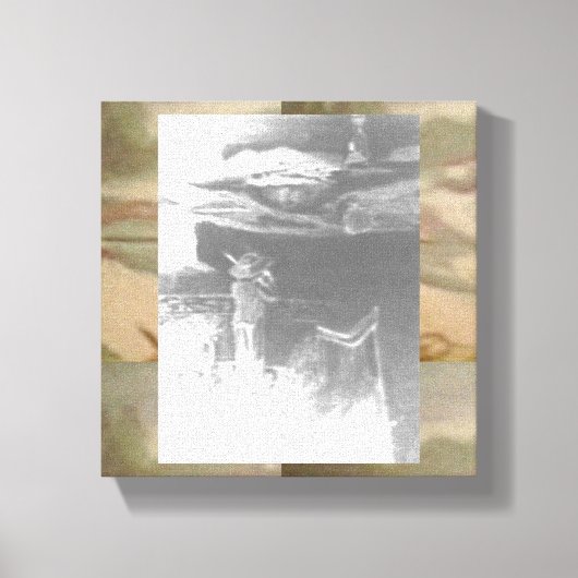 Abstract Concert Houten Wandkunst Canvas Afdruk (Voorkant)
