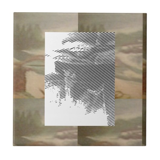 Abstract Concert Tegeltje (Voorkant)