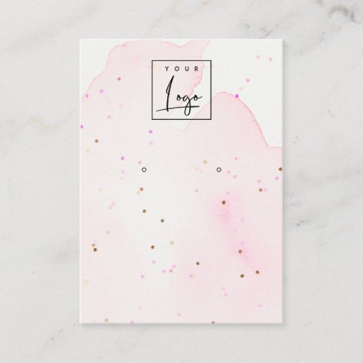 Abstract Confetti Blush Stud Veroorbaar Logo beeld Visitekaartje (Voorkant)