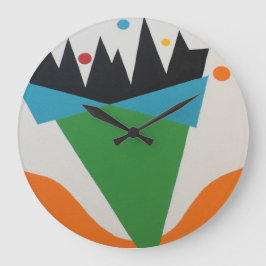 Abstract Confetti Cone Round Clock Grote Klok