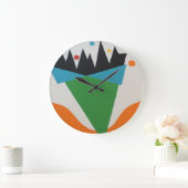 Abstract Confetti Kegel Ronde Klok (Huis)