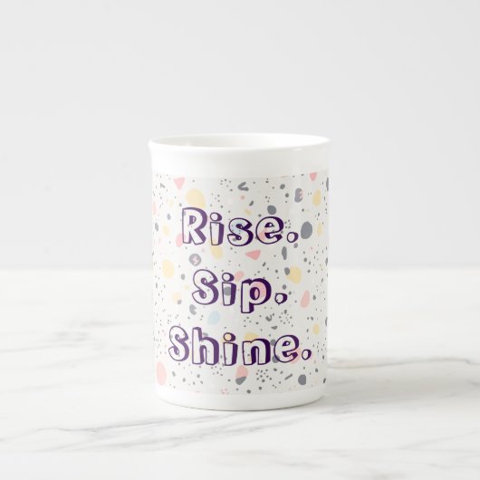 Abstract Confetti Mug – Modern High-Energy Pattern Porselein Kop (Voorkant)