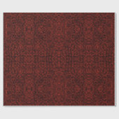 Abstract Contemporary Black Crosshatch On Red Rust Cadeaupapier (Vlak)