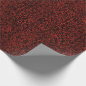 Abstract Contemporary Black Crosshatch On Red Rust Cadeaupapier (Hoek)