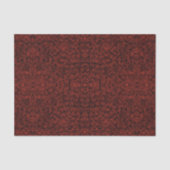 Abstract Contemporary Black Crosshatch On Red Rust Tissuepapier (Voorkant)