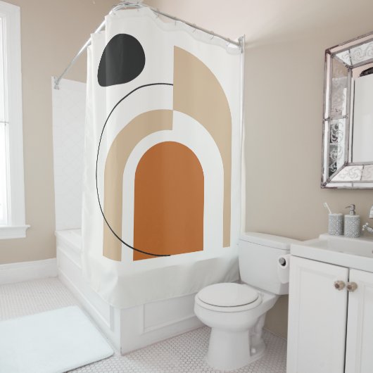 Abstract Contemporary  Douchegordijn (In situ)