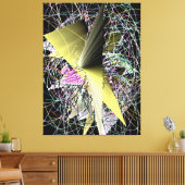 Abstract Contemporary Painting  Canvas Afdruk (Insitu (Woonkamer))